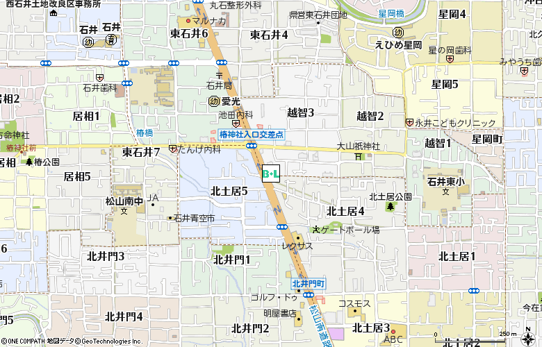 眼鏡市場松山南店(00190)付近の地図